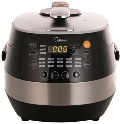 Мультиварка-скороварка Midea MPC-6005, 900Вт, черный/серебристый ...