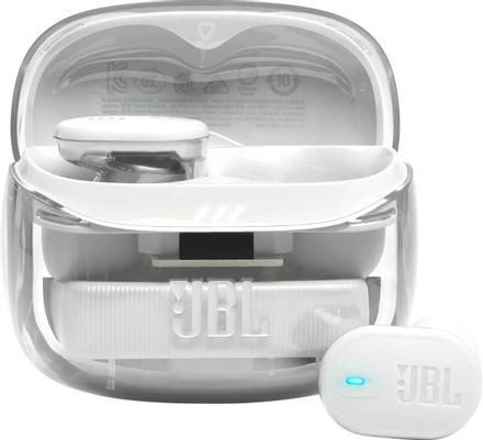 Наушники JBL Tune Buds 2 Ghost, Bluetooth, внутриканальные, белый [jbltbuds2gwht]
