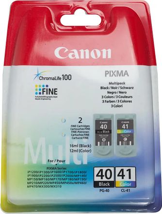 Картридж Canon PG-40+CL-41, черный / трехцветный / 0615B043