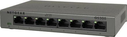 Коммутатор Netgear GS308-100PES, неуправляемый
