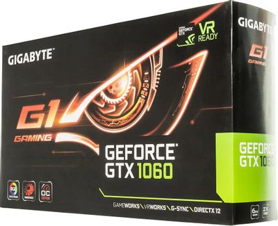 Gigabyte NVIDIA GeForce GTX 1060 GV N1060G1 GAMING 6GD 6 GDDR5 OC Ret 385651