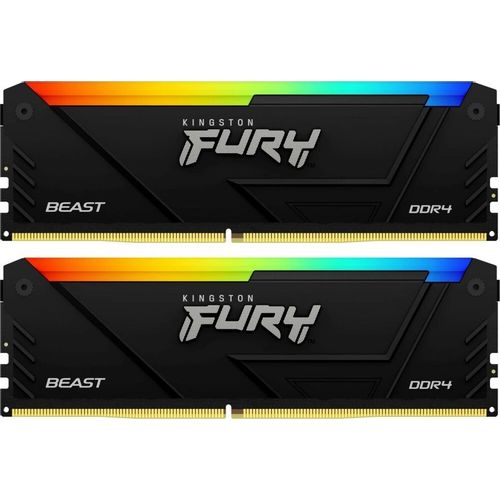 Оперативная память Kingston Fury Beast KF436C18BB2AK2/32 DDR4 — 2x 16ГБ 3600МГц, DIMM, Ret