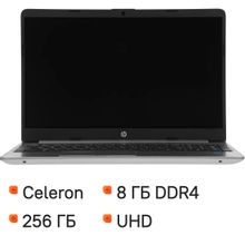 Изображение товара Ноутбук HP 250 G9 15.6 FHD Intel Celeron 8ГБ SSD FreeDOS Серебристый