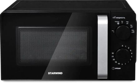 Микроволновая печь StarWind SMW2520, 700Вт, 20л, черный/серебристый