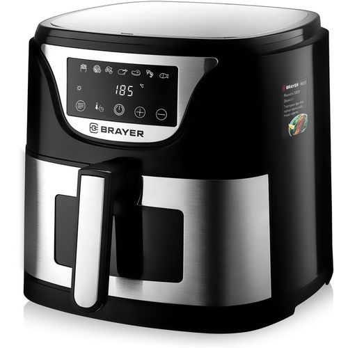 Аэрогриль BRAYER BR2037, черный/серебристый