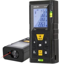 Лазерный дальномер Deli DL4168, 2 класс лазера, 670нм, луч красный