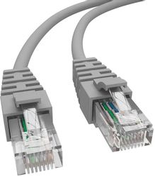 Патч-корд NTSS NTSS-PC-UTP-RJ45-5e-1.0-LSZH-GY, вилка RJ-45, вилка RJ-45, кат.5E, LSZH, 1м, серый