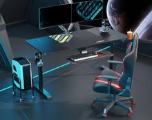 Стол игровой регулируемый EUREKA ERK-IMOD-60B-V3, ЛДСП, черный