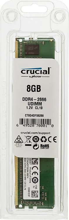 Оперативная память Crucial CT8G4DFS8266 DDR4 - 1x 8ГБ 2666МГц