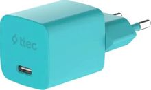 Изображение товара Сетевое зарядное устройство TTEC 45Вт USB-C быстрая зарядка голубое