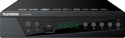 Ресивер DVB-T2 Telefunken TF-DVBT260, черный – купить в Ситилинк | 1978762