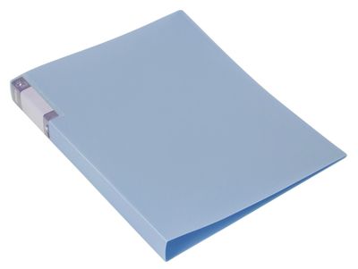 Папка с зажимом Бюрократ Gems GEM07PAZURE,  A4,  пластик,  0.7мм,  карман торцевой с бумажной вставкой,  голубой топаз
