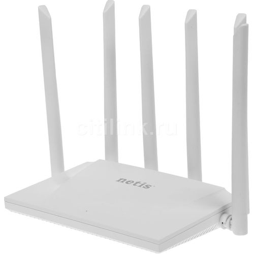 Wi-Fi роутер Netis NC63, Wi-Fi 5, AC1200, 2.4/5ГГц, 3 LAN, белый