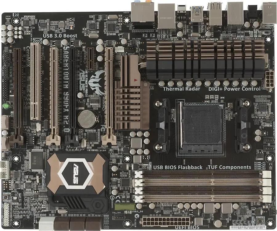 ASUS SABERTOOTH 990FX R2.0 SocketAM3 AMD 990FX ATX Ret 705382