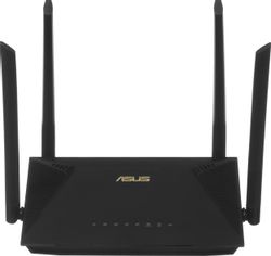 Wi-Fi роутер ASUS RT-AX1800U, Wi-Fi 6, AX1800, 3 LAN, черный