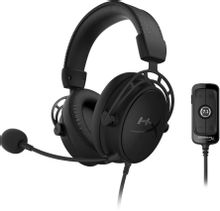 Гарнитура игровая HYPERX Cloud Alpha S Blackout (HX-HSCAS-BK),  проводные, черный