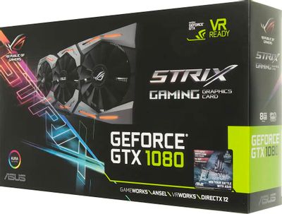 ASUS NVIDIA GeForce GTX 1080 STRIX GTX1080 8G GAMING 8 GDDR5X Ret 380173