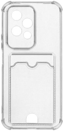 Чехол (клип-кейс) ZIBELINO Silicone Card Holder, для Honor 200 Lite, прозрачный [zsch-hon-200-lite-cam-trn]
