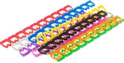 Клипсы LanMaster LAN-MCC-NUM-SET-C6 для маркировки,  пвх,  6.5мм, 100 шт.