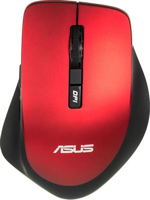 Мышь ASUS WT425, оптическая, беспроводная, USB, красный [90xb0280-bmu030]