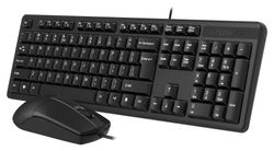 Комплект (клавиатура+мышь) A4TECH KK-3330S, черный