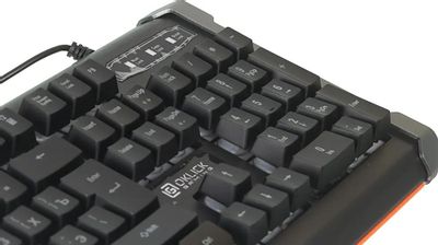 Клавиатура Oklick 717G BLACK DEATH, USB, черный оранжевый [476395 ...