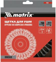 Щетка дисковая MATRIX 74638, 200мм, по металлу