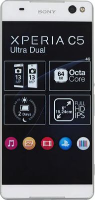 Смартфон Sony Xperia C5 Ultra dual E5533,  белый