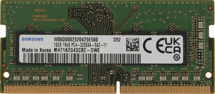 Оперативная память Samsung M471A2G43CB2-CWE DDR4 - 1x 16ГБ 3200МГц, для ноутбуков (SO-DIMM), OEM, original