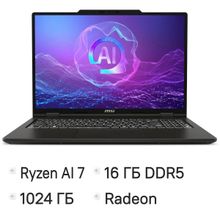 Изображение товара Ноутбук MSI Venture A16 AI+ AI 7 350 16 OLED 1ТБ SSD Windows без системы серый