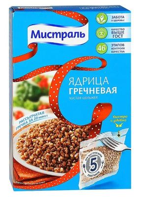Гречневая крупа МИСТРАЛЬ Ядрица, в варочных пакетах, 5x80гр – купить в ...