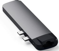 Порт-репликатор SATECHI ST-TCPHEM,  2x USB Type-CхUSB 3.0,  серый