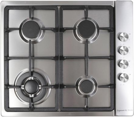 Газовая варочная панель ZIGMUND & SHTAIN Primary GN 98.61 S,  4 конфорки,  эмалированная сталь,  серый