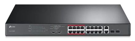 Коммутатор TP-LINK TL-SL1218MP, неуправляемый, 18 RJ-45, 10/100 Мбит/с