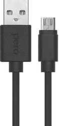 Изображение товара Кабель PERO DC-03 micro USB - USB 2.0, черный, прочный и универсальный Изображение товара Кабель PERO DC-03 micro USB - USB 2.0, черный, прочный и универсальный