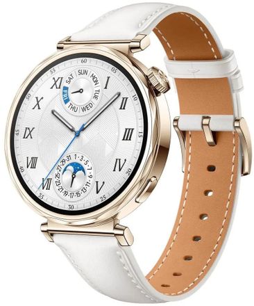Смарт-часы Huawei Watch GT 5 Jana-B19L,  41.3мм,  1.32",  белый/золотистый