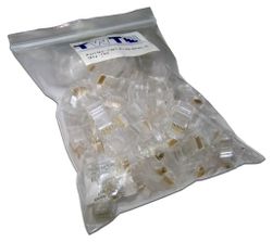 Коннектор LanMaster TWT-PL45-8P8C-6 UTP кат.6 RJ45 прозрачный (упак.: 100шт)