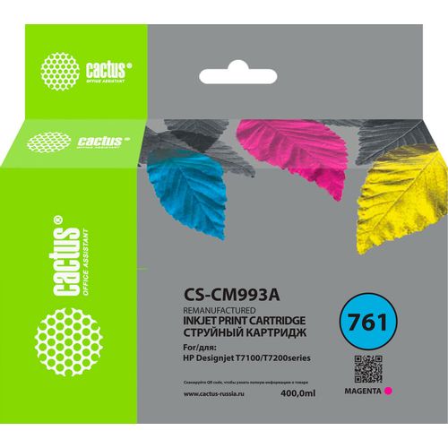 Картридж Cactus CS-CM993A, №761, пурпурный / CS-CM993A