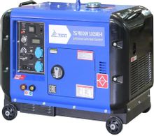 Изображение товара Дизельный генератор ТСС Pro DGW 3.0/250ES-R 3 кВт с колёсами и АКБ