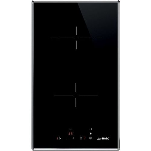 Электрическая варочная поверхность SMEG SE232TX2, конфорок: 2 шт., стеклокерамика, независимая, черный