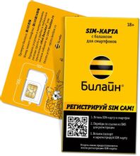 Карта SIM БиЛайн Для умных вещей. 7 дней в подарок – купить в Ситилинк ...