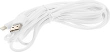 Изображение товара Кабель BORASCO Lightning (m) -  USB (m),  3м,  2A,  белый [37936]