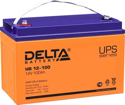 Аккумуляторная батарея для ИБП Delta HR 12-100 12В, 100Ач – купить в ...