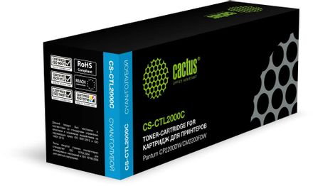 Картридж Cactus CS-CTL2000C, CTL-2000C, голубой / CS-CTL2000C