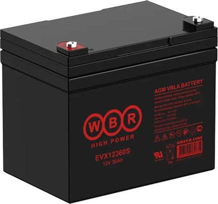Аккумуляторная батарея WBR EVX12360S для ИБП,  12В,  36Ач [evx12360s wbr]
