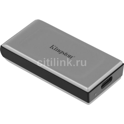 1ТБ Внешний диск SSD Kingston XS2000, USB 3.2, запись - 2000МБ/с, чтение - 2000МБ/с, серый [sxs2000/1000g]