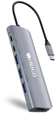 Хаб (разветвитель) ORIGO OU3360PD, серебристый [ou3360pd/a1a]