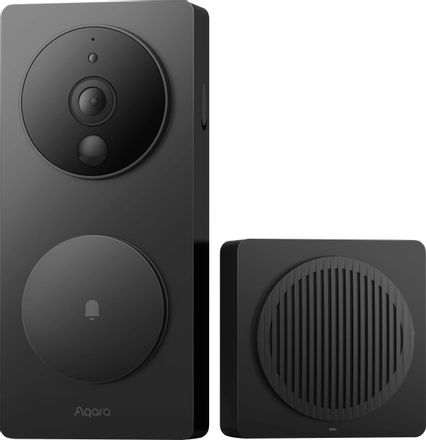 Видеозвонок AQARA Smart Video Doorbell G4,  черный [svd-kit1]