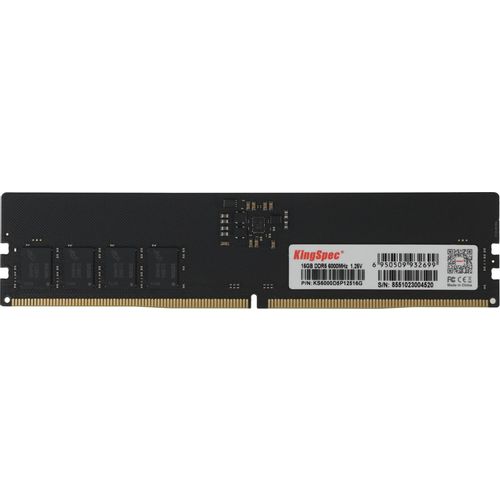 Оперативная память KINGSPEC KS6000D5P12516G DDR5 — 1x 16ГБ 6000МГц, DIMM, Ret