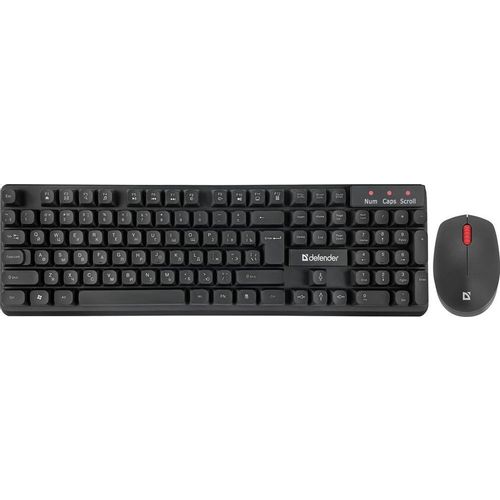 Комплект (клавиатура+мышь) Defender Milan C-992, USB 2.0, беспроводной, черный